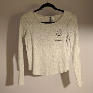 Grey Speckled Alien H&M Sweater